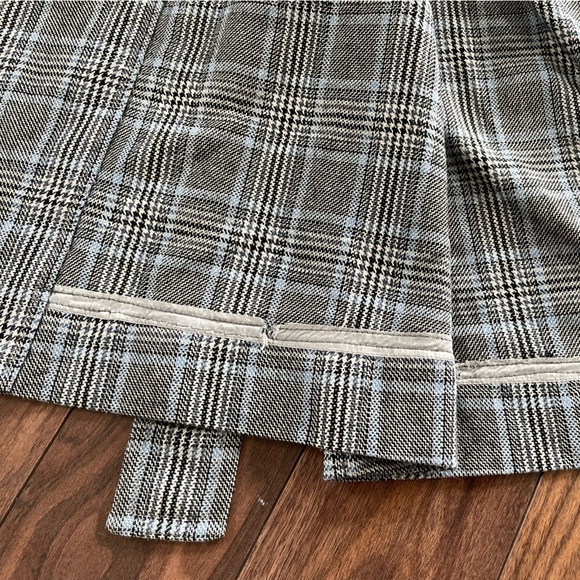 Handmade Blue Plaid Belted Coat - Picture 14 of 16